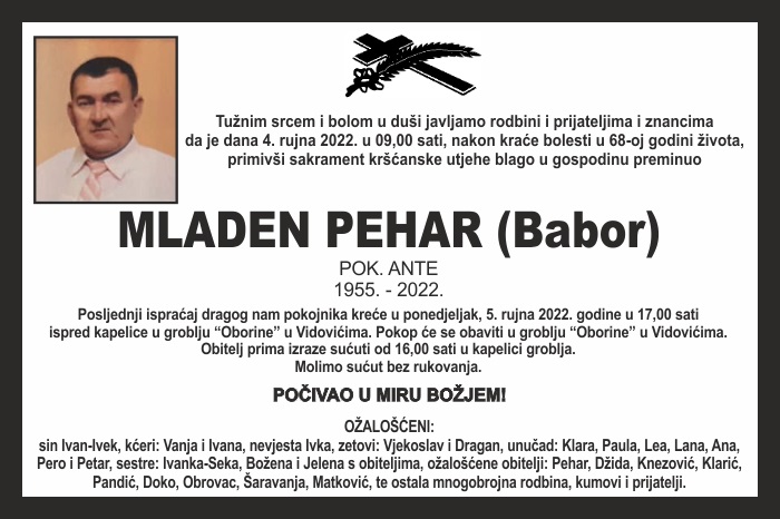 Mladen Pehar  (Babor)