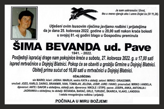 Šima  Bevanda