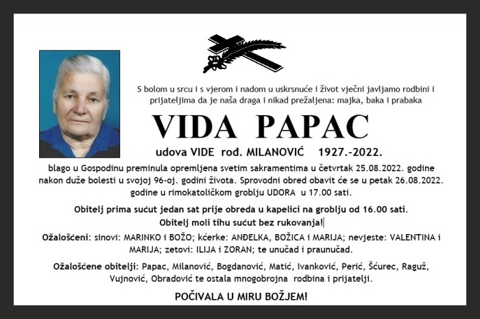 Vida  Papac