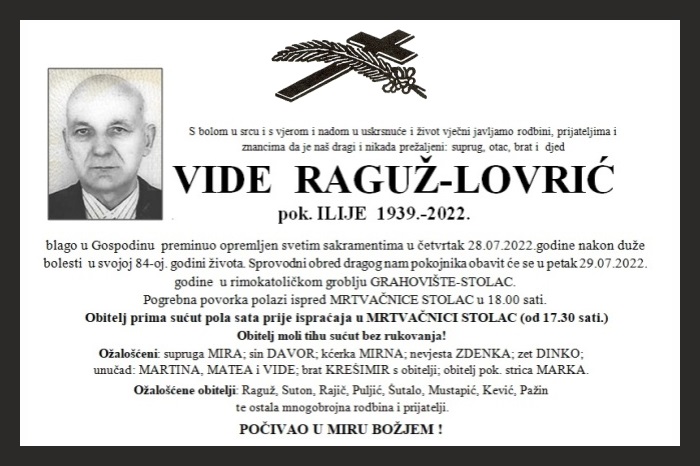Vide Raguž –  Lovrić