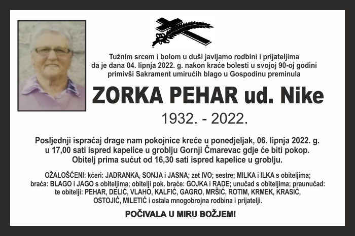 Zorka  Pehar