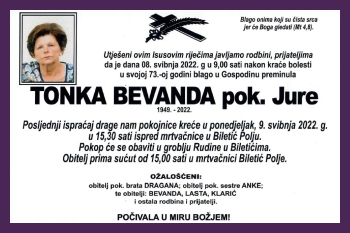 Tonka  Bevanda