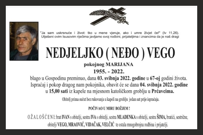 Nedjeljko ( Neđo )  Vego