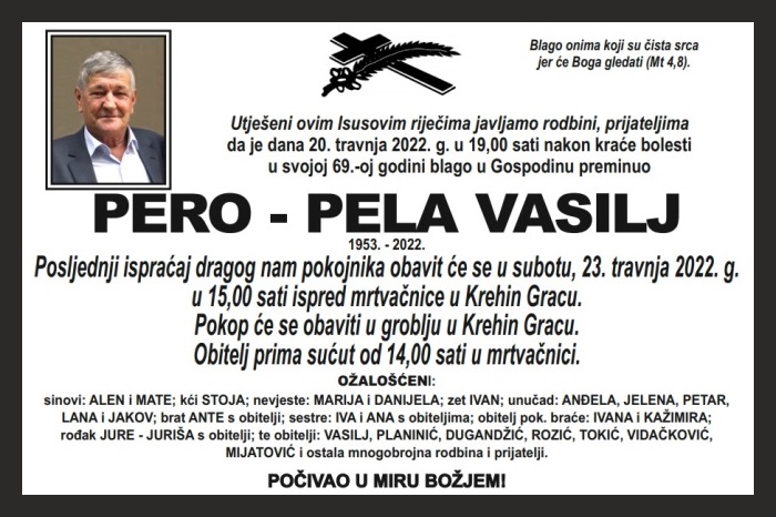Pero – Pela  Vasilj