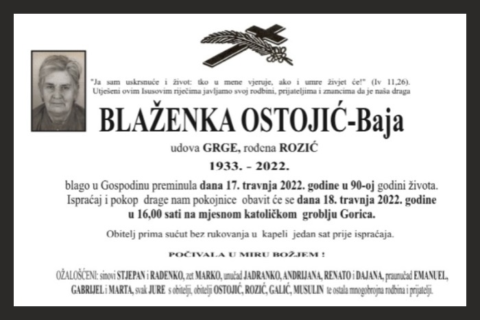 Blaženka Ostojić –  Baja