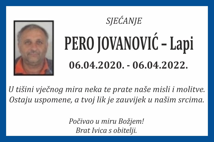 Pero Jovanović –  Lapi