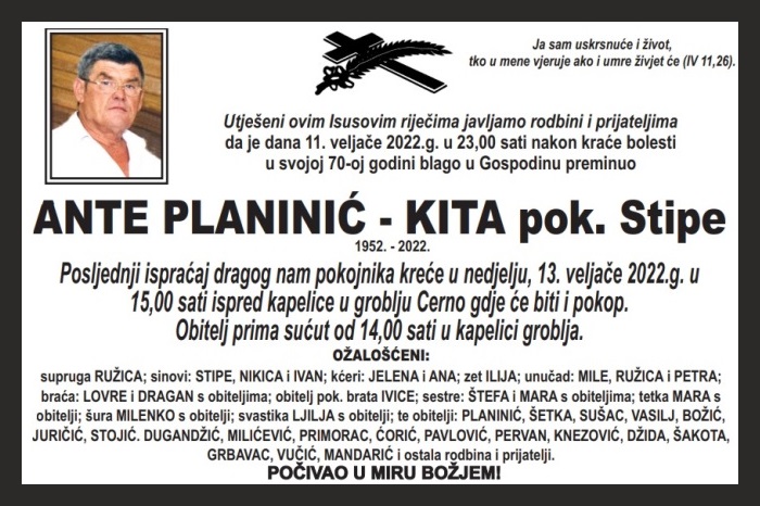 Ante Planinić –  Kita