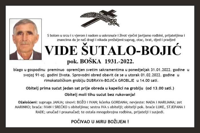 Vide  Šutalo-Bojić