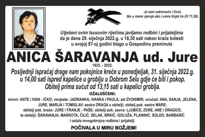 Anica  Šaravanja