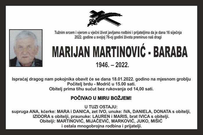 Marijan Martinović –  Baraba
