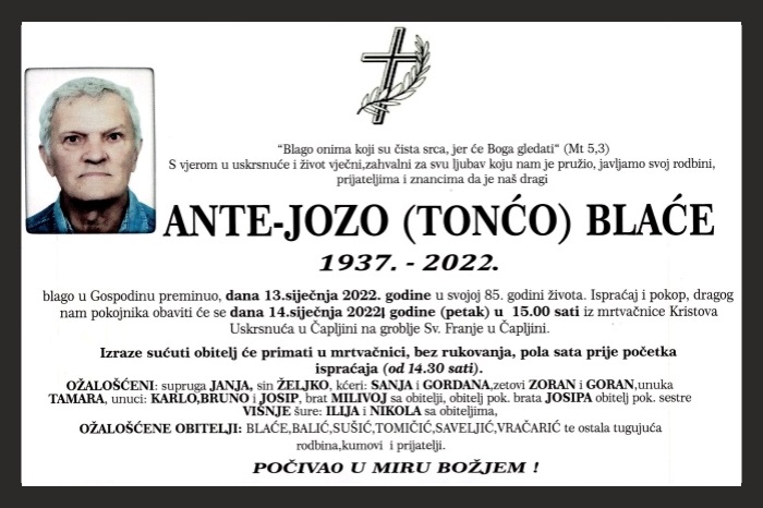 Ante – Jozo  Blaće