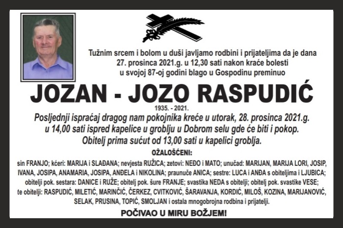 Jozan – Jozo  Raspudić