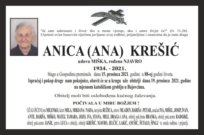 Anica (Ana)  Krešić