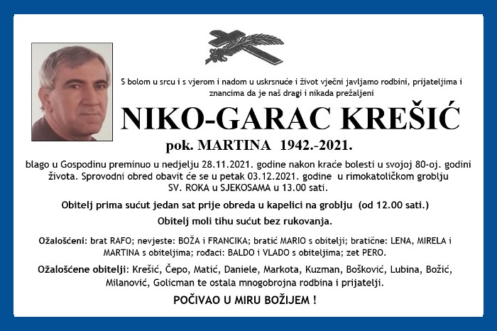 Niko – Garac  Krešić