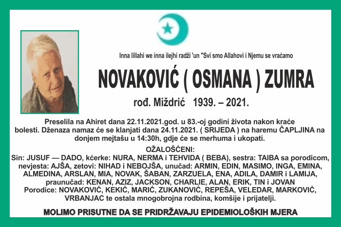 Novaković  Zumra