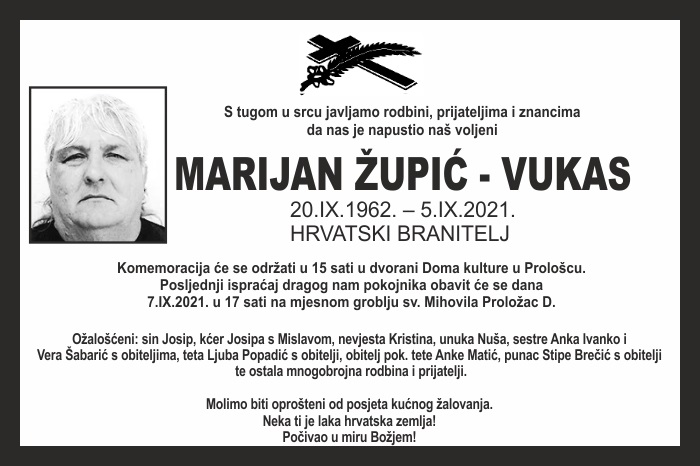 Marijan Župić –  Vukas
