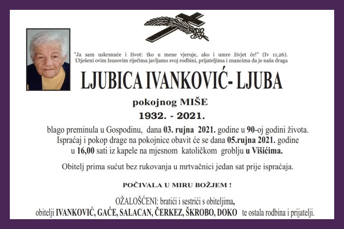 Ljubica Ivanković –  Ljuba