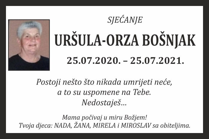 Uršula – Orza  Bošnjak