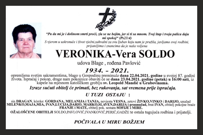 Veronika – Vera  Soldo