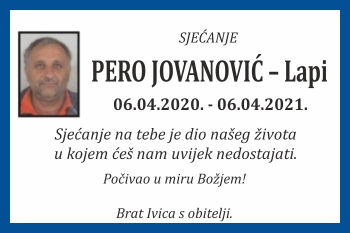Pero Jovanović –  Lapi