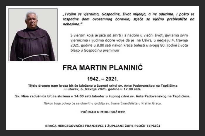 Fra Martin  Planinić