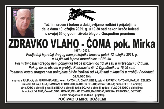 Zdravko Vlaho –  Ćoma