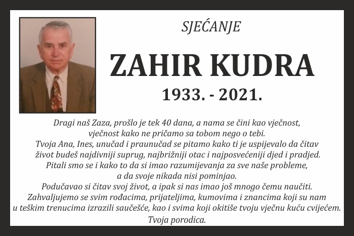 Zahir  Kudra