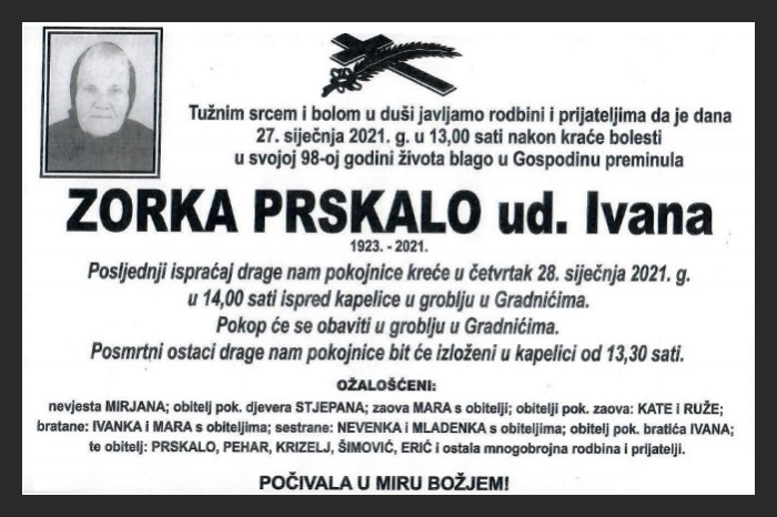 Zorka  Prskalo