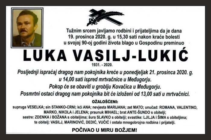 Luka Vasilj –  Lukić
