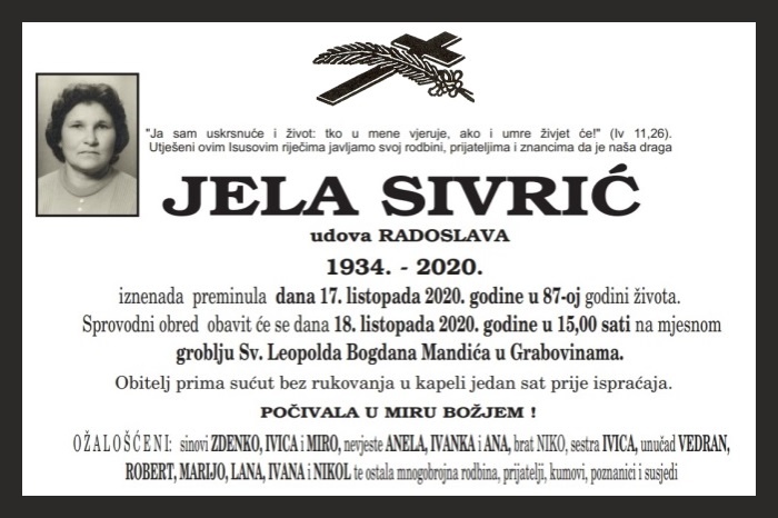 Jela  Sivrić