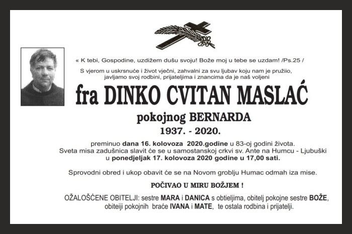 Fra Dinko Cvitan  Maslać