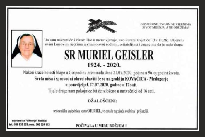 Sr Muriel  Geisler