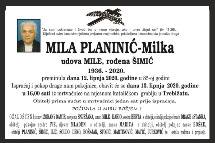 Mila Planinić –  Milka