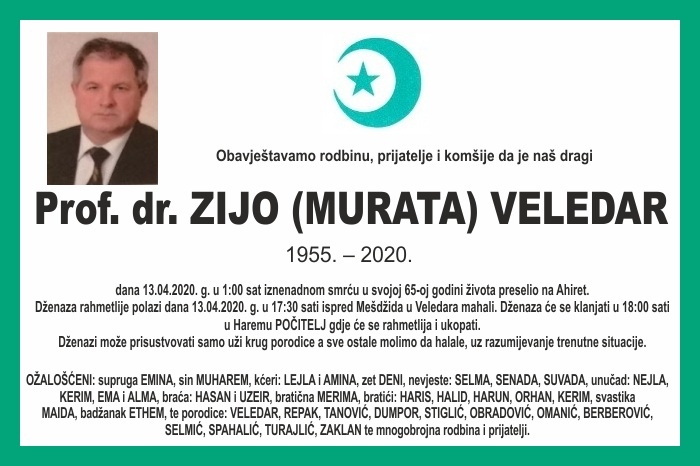 Prof. Dr. Zijo  Veledar