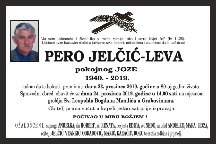 Pero Jelčić –  Leva