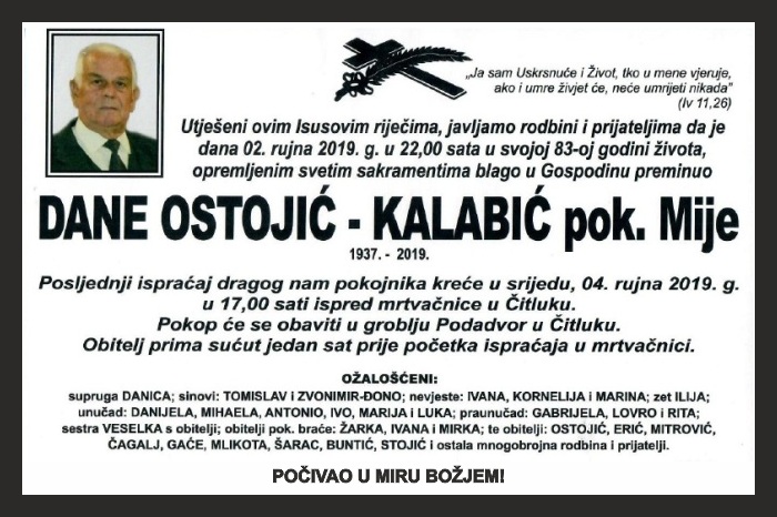 Dane Ostojić –  Kalabić