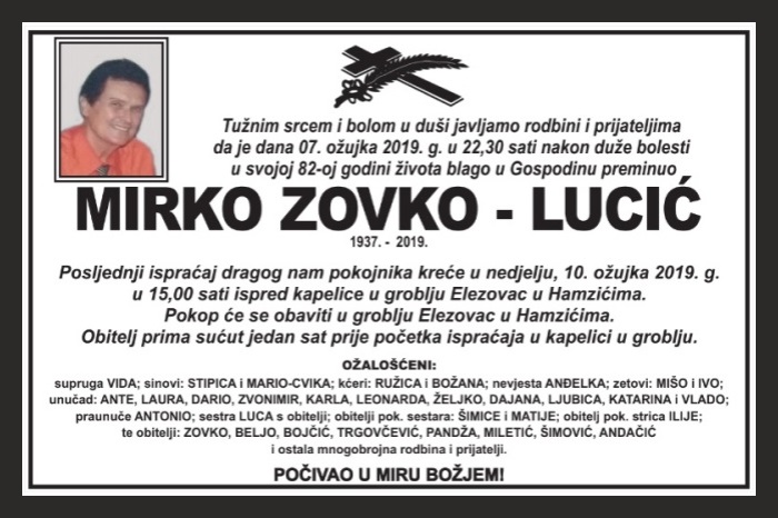 Mirko Zovko –  Lucić