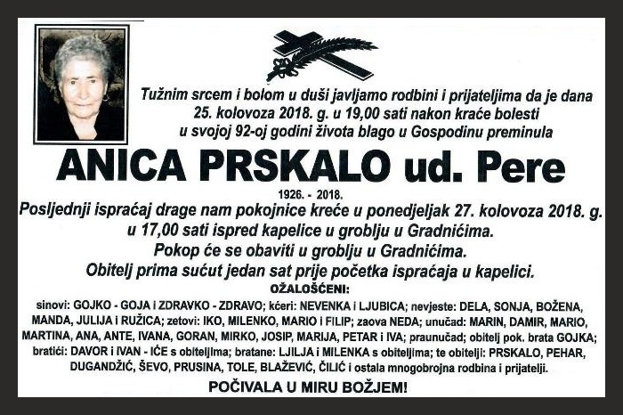 Anica  Prskalo