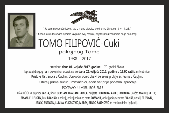 Tomo Filipović –  Cuki